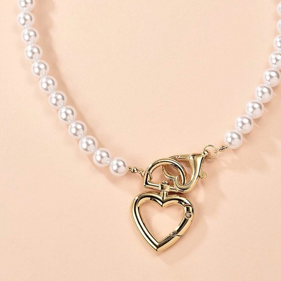 Pearl Chain Choker Necklace - Picture 4 of 4